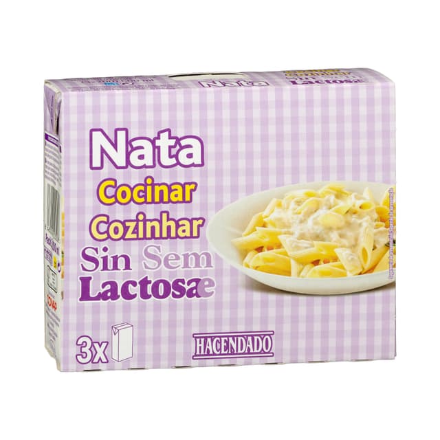 Nata ligera para cocinar sin lactosa Hacendado