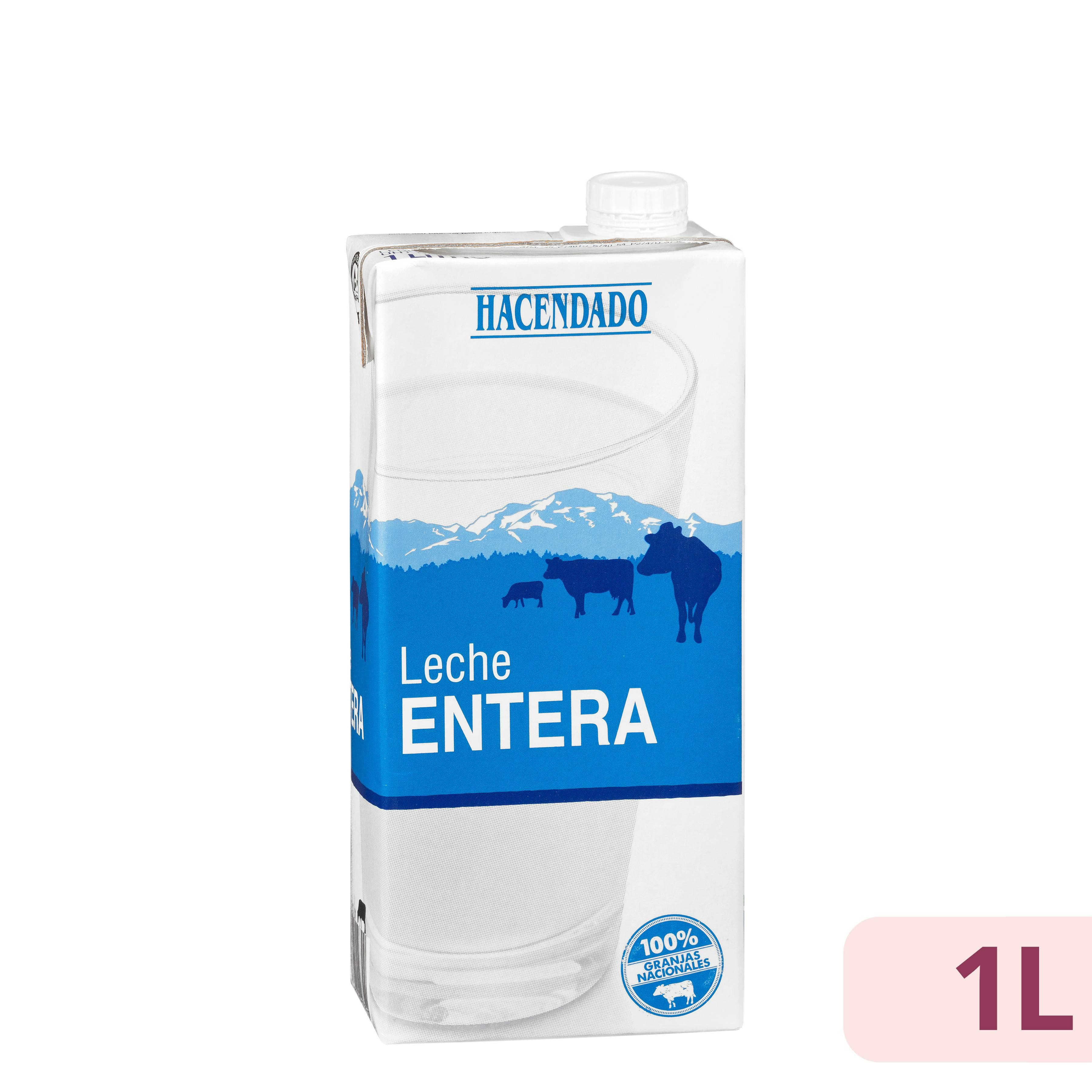Leche entera Hacendado