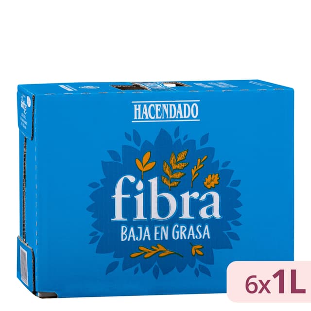Bebida láctea semidesnatada con fibra Hacendado