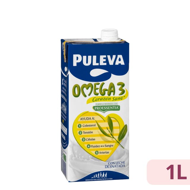 Bebida láctea Omega 3 Puleva con leche desnatada