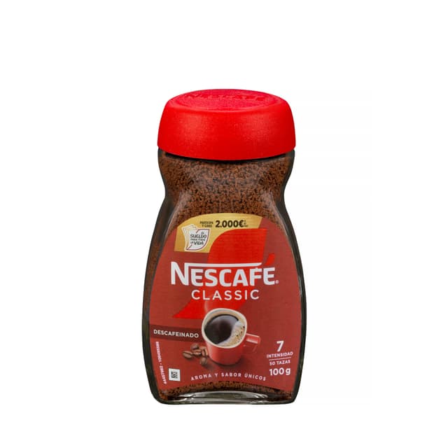 Café soluble descafeinado Nescafé classic