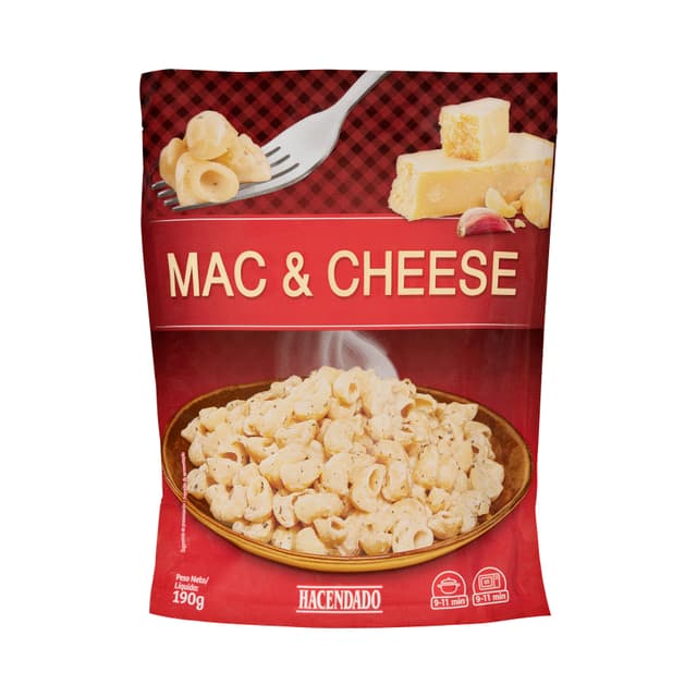 Pasta tiburón Mac & Cheese Hacendado con salsa de queso