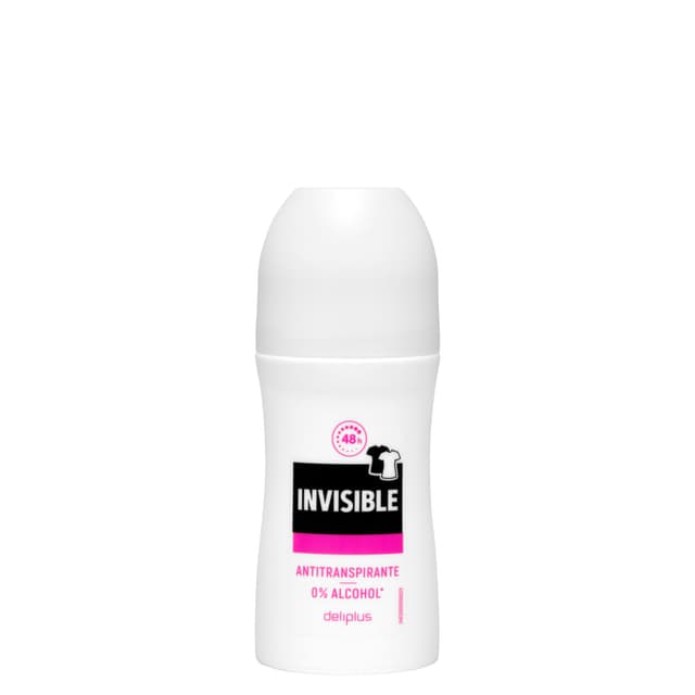 Desodorante roll-on Invisible Deliplus antitranspirante