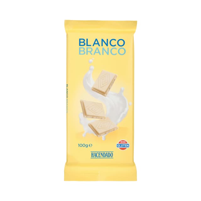 Chocolate blanco Hacendado