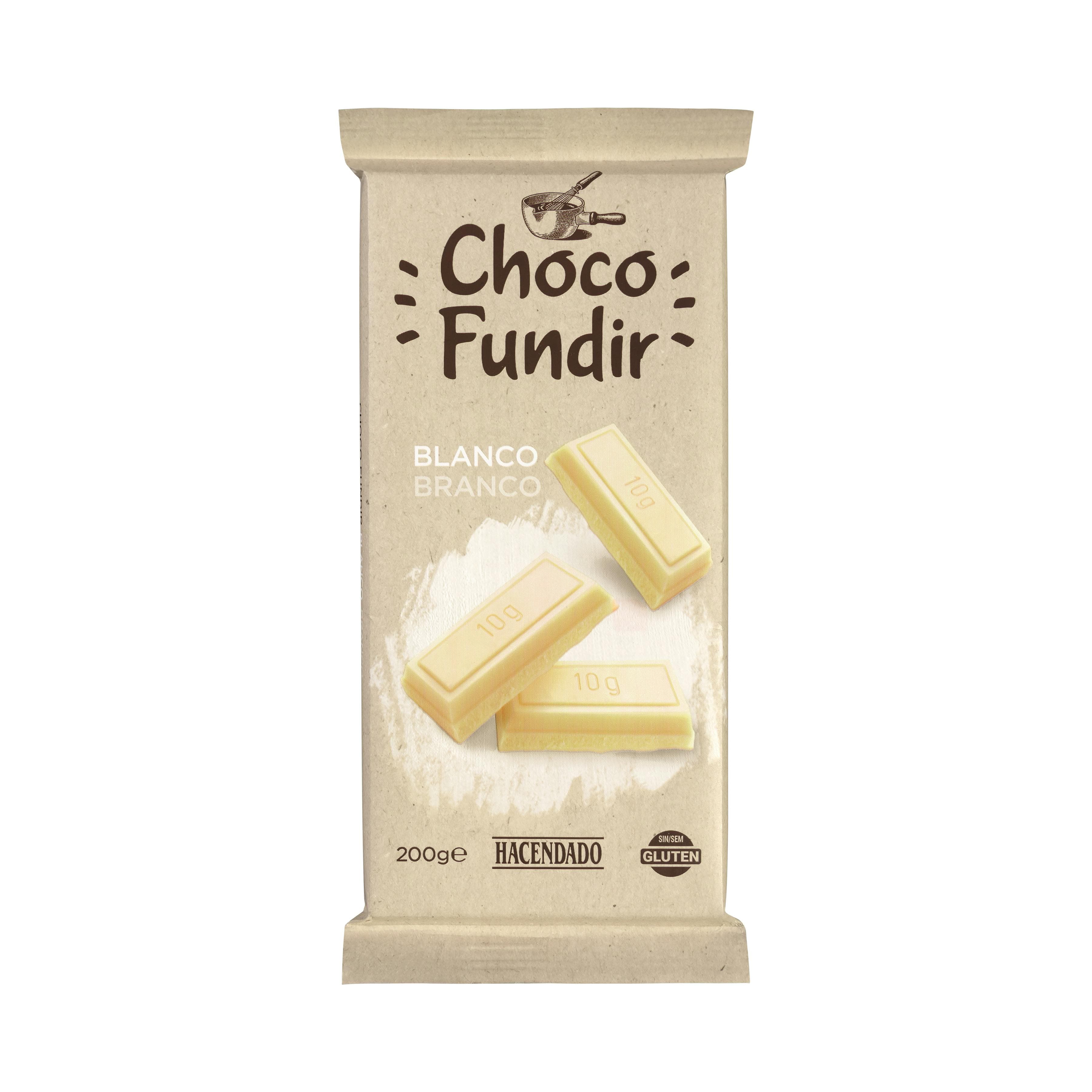 Chocolate blanco fundir Hacendado