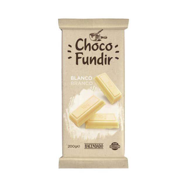 Chocolate blanco fundir Hacendado