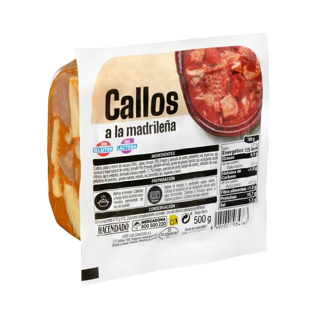 Callos a la madrileña Hacendado