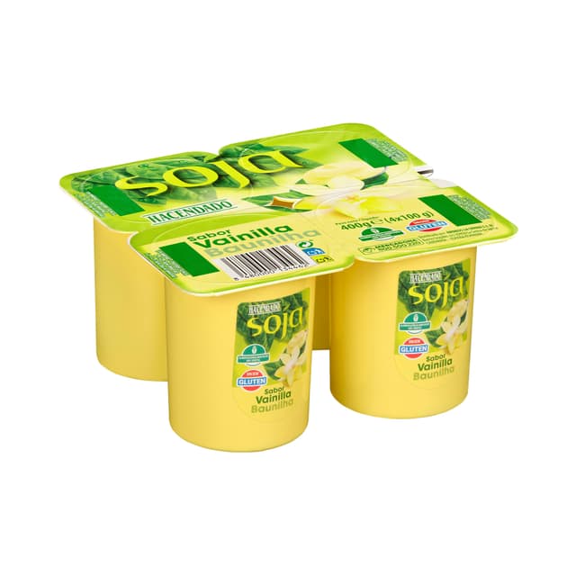 Postre de soja sabor vainilla Hacendado