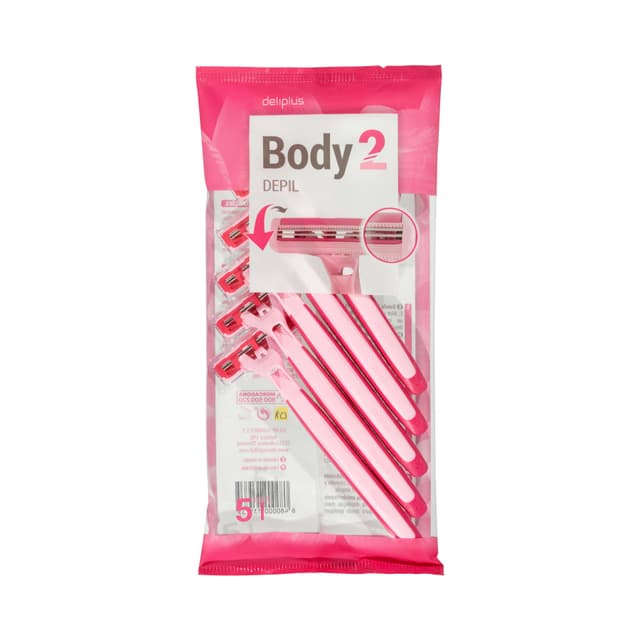Maquinillas depilación desechables Deliplus Body 2 hojas