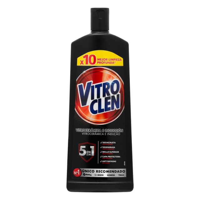 Crema limpiadora Vitrocerámicas Vitroclen 5 en 1