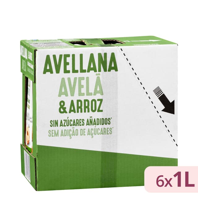 Bebida de avellana y arroz sin azúcares añadidos Hacendado