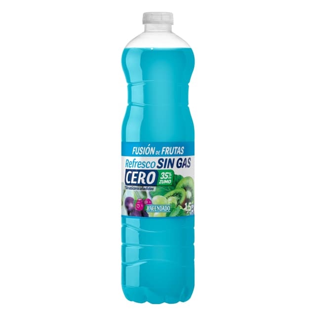 Refresco sin gas cero fusión de frutas Hacendado