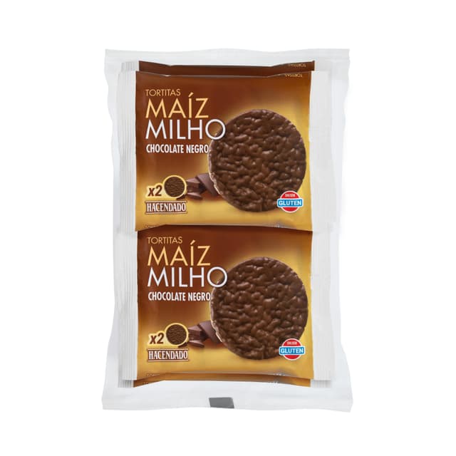 Tortitas de maíz con chocolate Hacendado