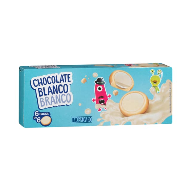 Galletas con chocolate blanco Hacendado