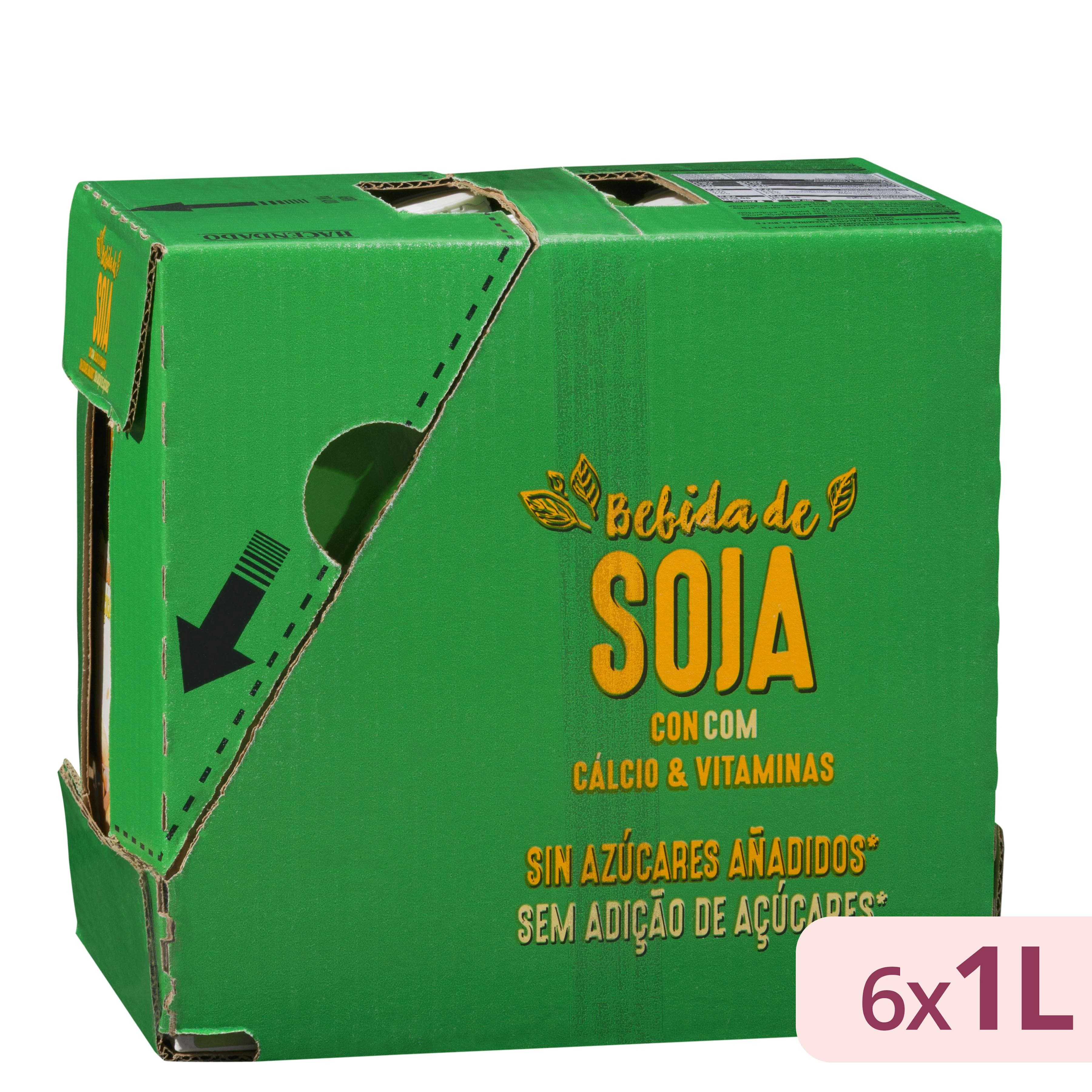 Bebida de soja con calcio y vitaminas sin azúcares añadidos Hacendado