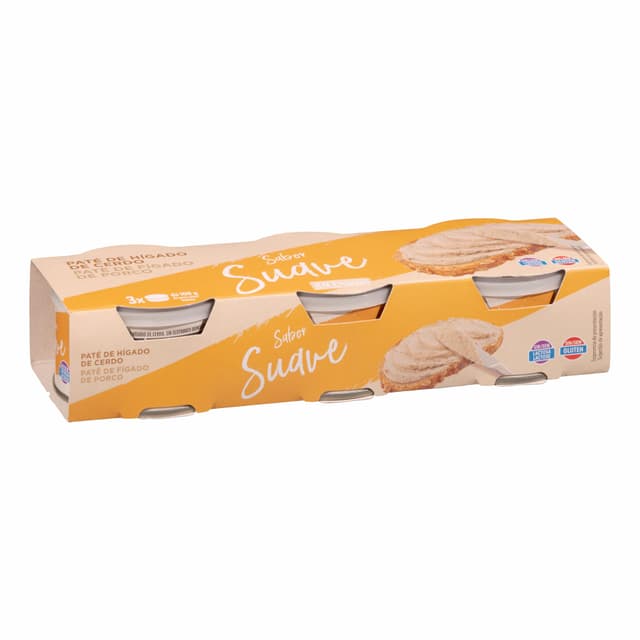 Paté de cerdo sabor suave Hacendado