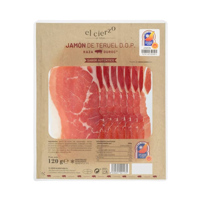Jamón de Teruel D.O.P El Cierzo lonchas