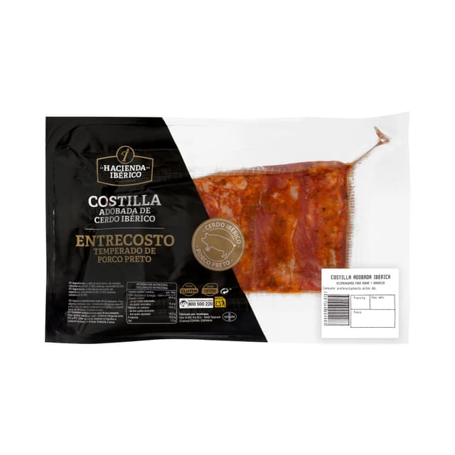 Costilla de cerdo ibérico adobada