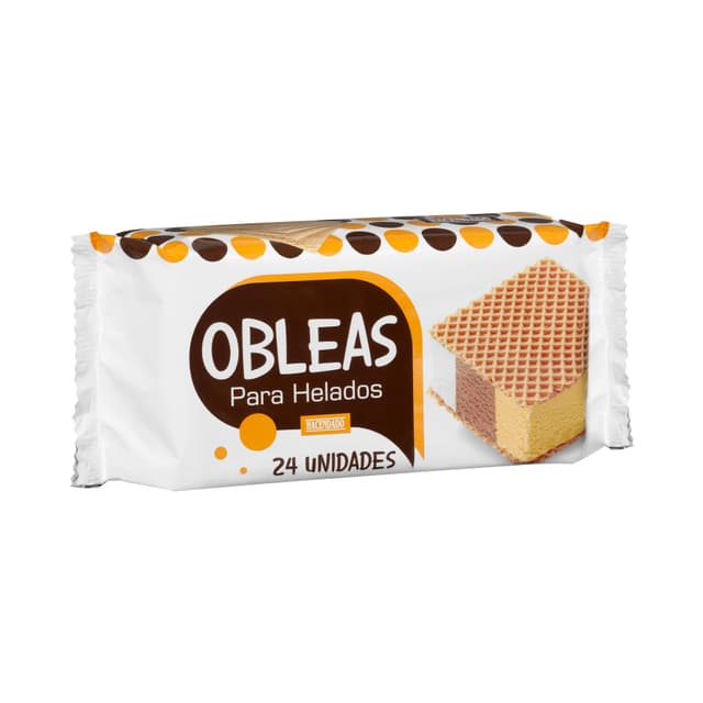 Obleas para helado Hacendado