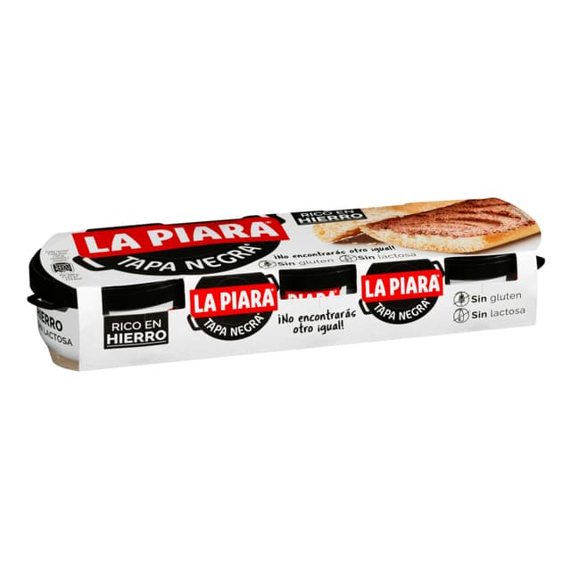 Paté de cerdo La Piara tapa negra