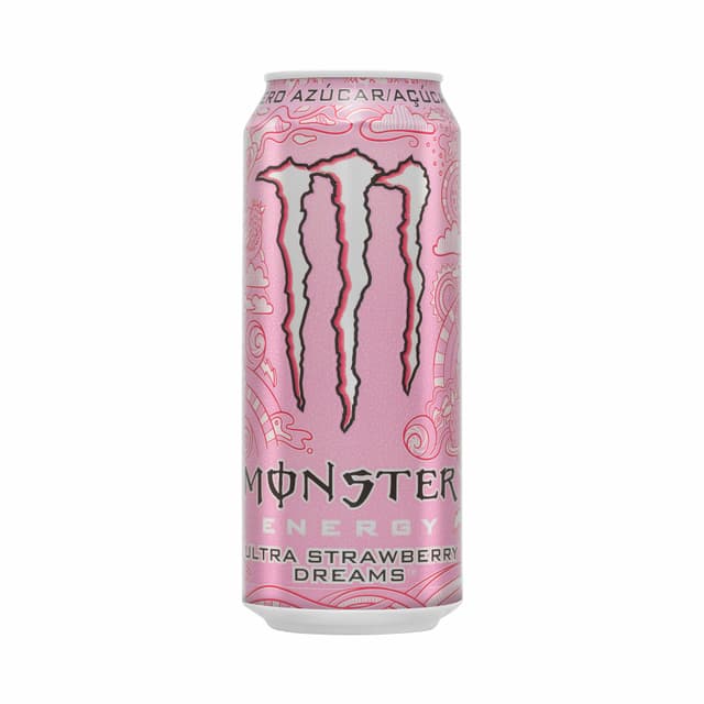 Bebida energética Strawberry Energy Ultra zero azúcar Monster
