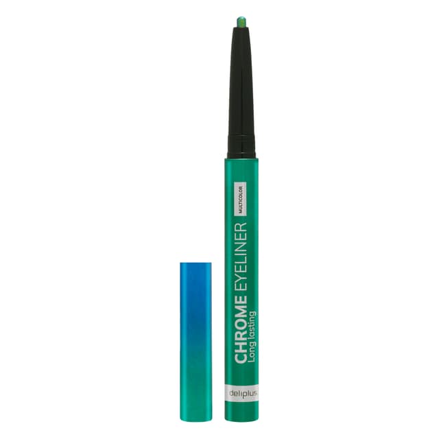 Perfilador de ojos Eyeliner Multicromático Long Lasting Deliplus 02 verde