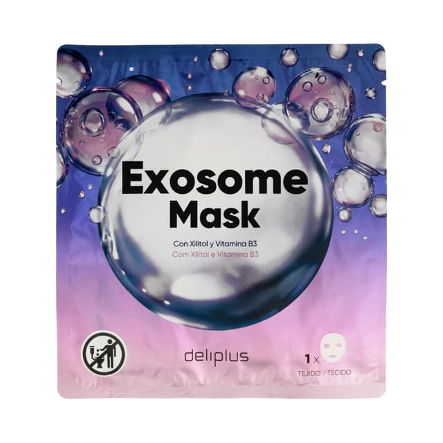 Mascarilla facial Exosome Mask Deliplus con xilitol y vitamina B3