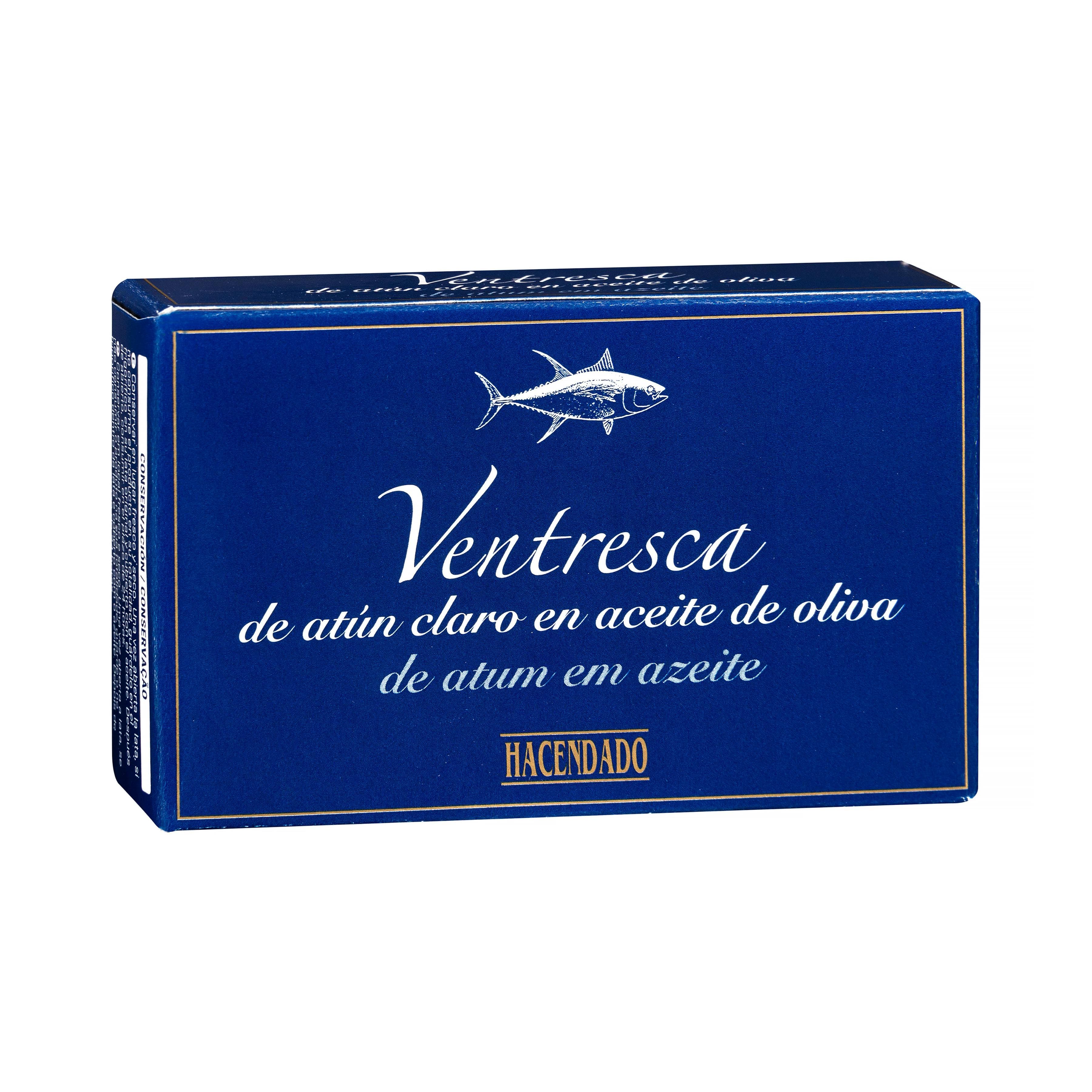 Ventresca de atún claro en aceite de oliva Hacendado