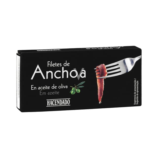 Filetes de anchoa en aceite de oliva Hacendado