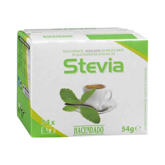 Edulcorante stevia en sobres Hacendado