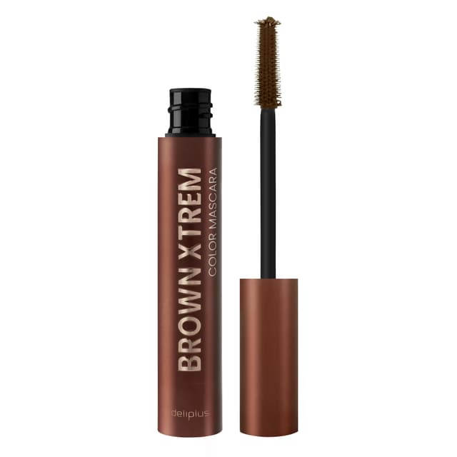 Máscara de pestañas Brown Xtrem efecto longitud infinita Deliplus marrón
