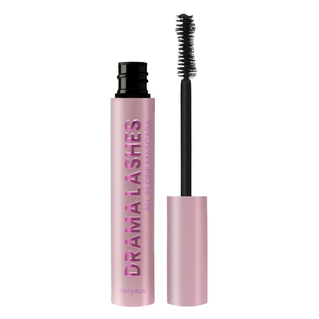 Máscara de pestañas Drama Lashes efecto volumen y longitud Deliplus negro