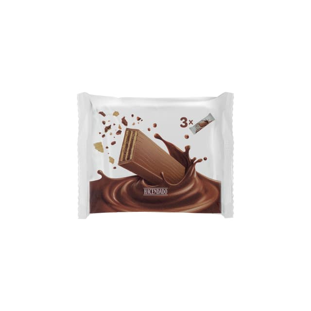 Barritas crujientes Hacendado recubiertas de chocolate con leche