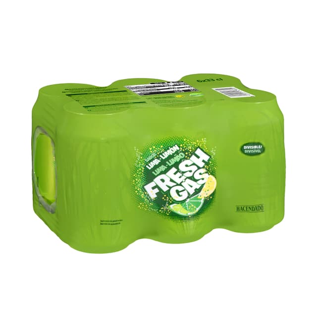 Refresco lima limón Hacendado fresh gas