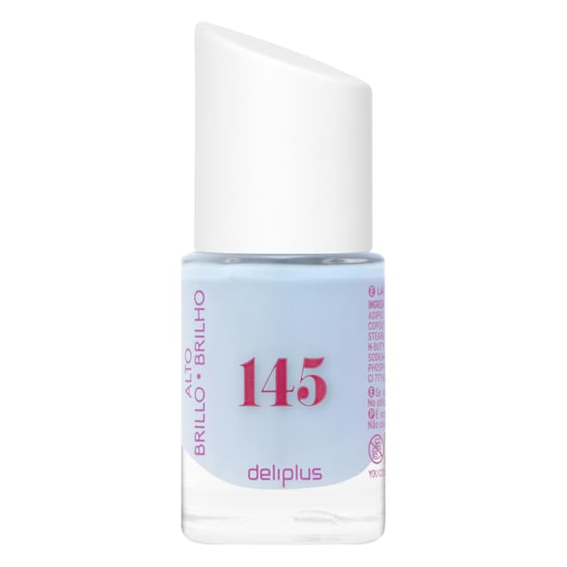Laca de uñas alto brillo Deliplus 145 azul pastel