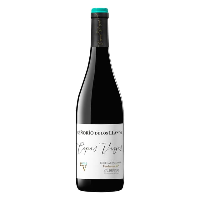 Vino tinto tempranillo Cepas Viejas Señorío de los Llanos DO Valdepeñas