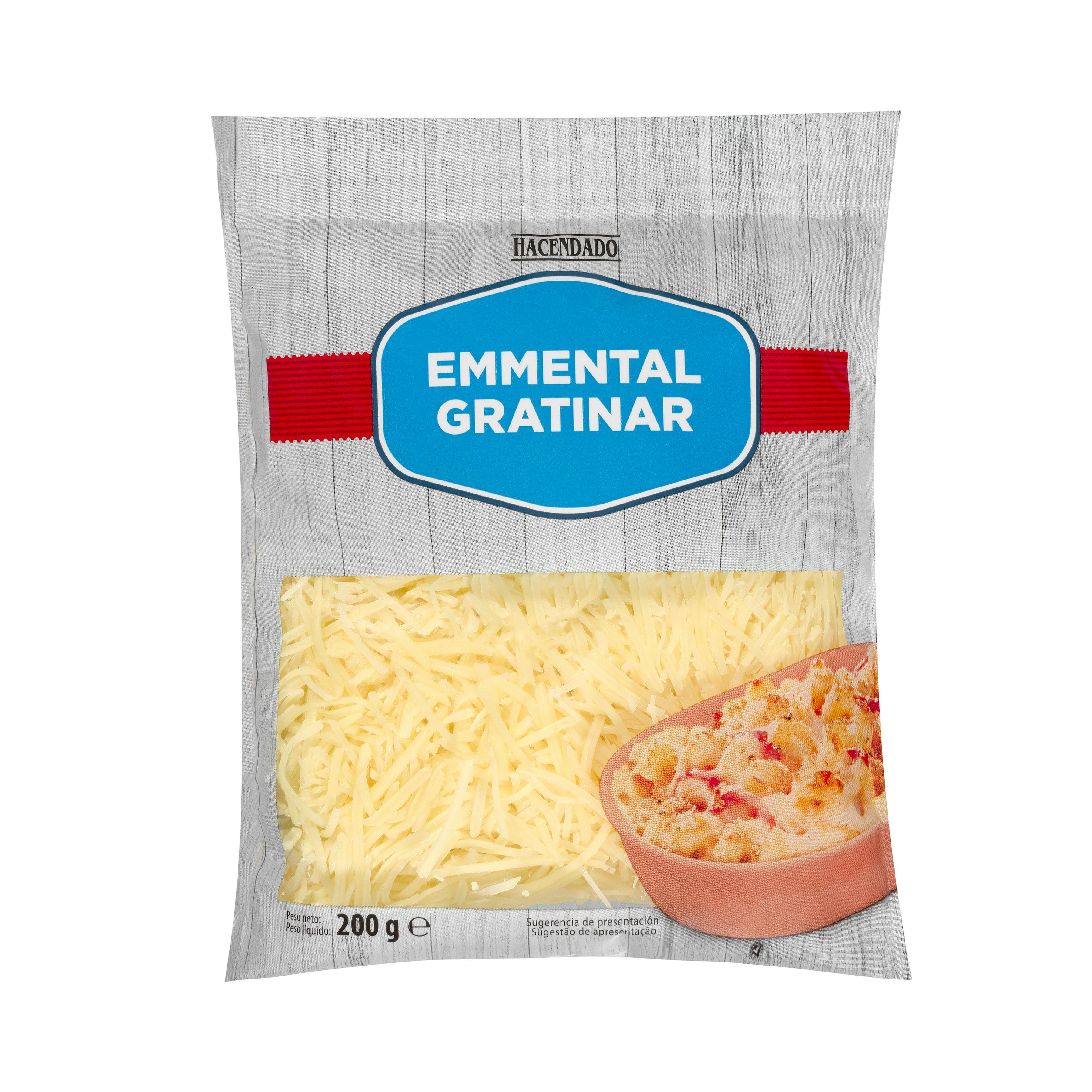 Queso rallado emmental gratinar Hacendado
