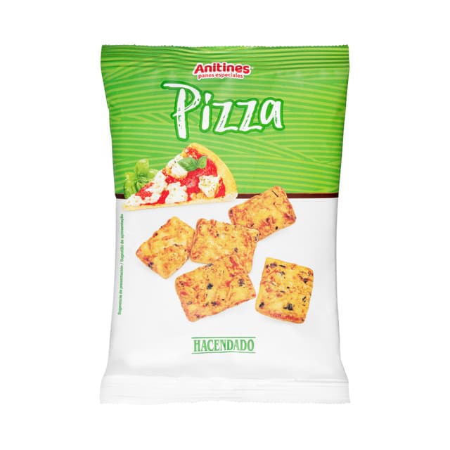 Panes especiales sabor pizza con queso Hacendado
