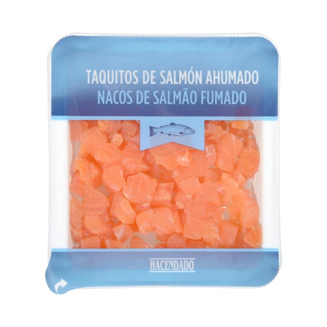 Taquitos de salmón ahumado Hacendado