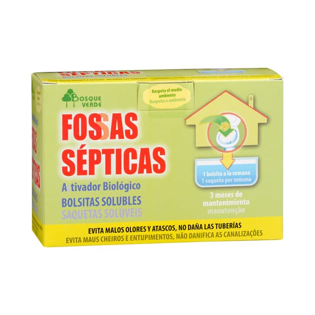 Limpiador fosas sépticas Bosque Verde bolsitas solubles