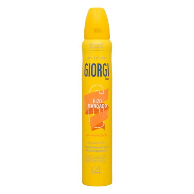 Espuma cabello Rizos Descarados Giorgi fijación 4