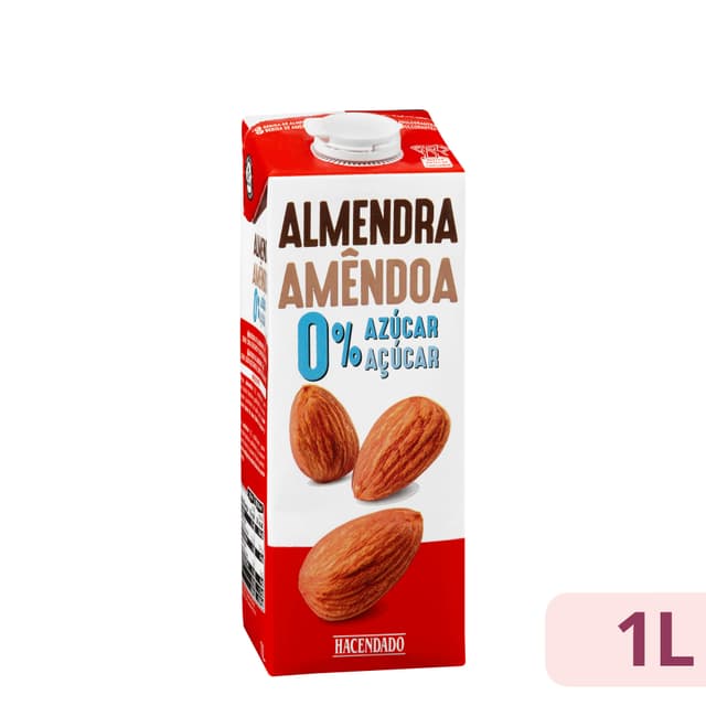 Bebida de almendras 0% azúcar Hacendado