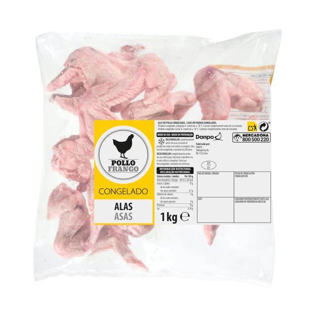 Alas de pollo congeladas