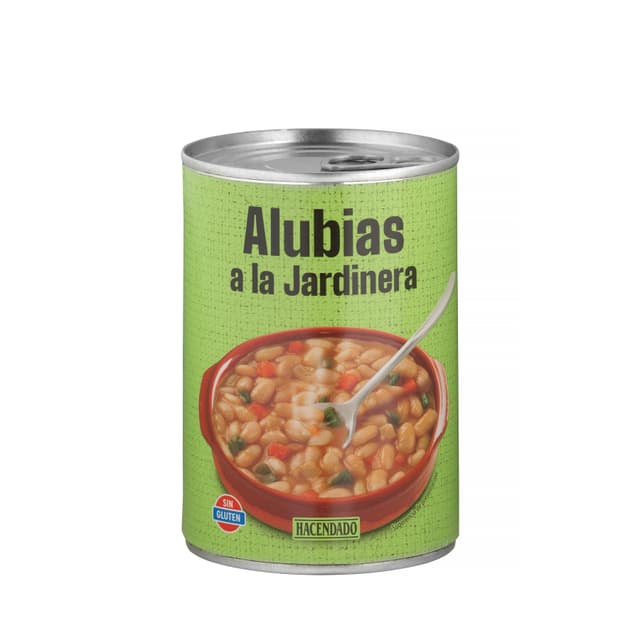 Alubias a la jardinera Hacendado