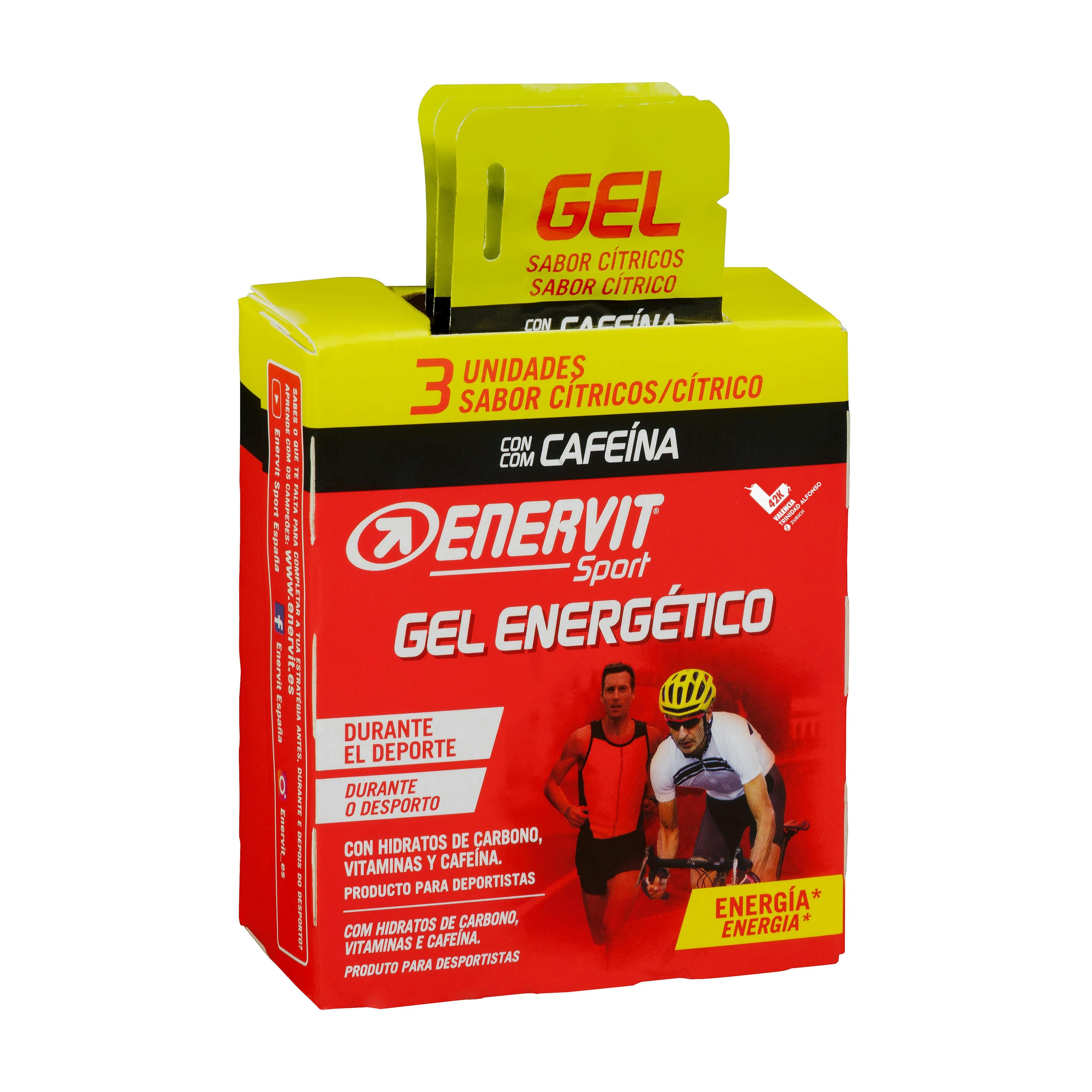 Gel energético con cafeína Enervit Sport sabor cítricos