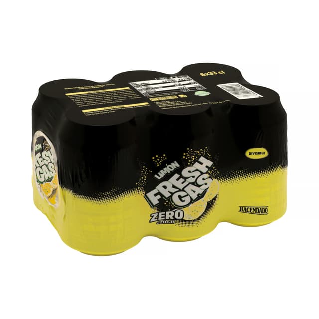 Refresco de limón Hacendado zero azúcar fresh gas