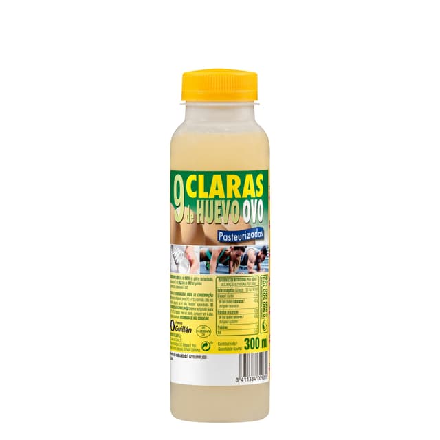Claras de huevo líquidas pasteurizadas