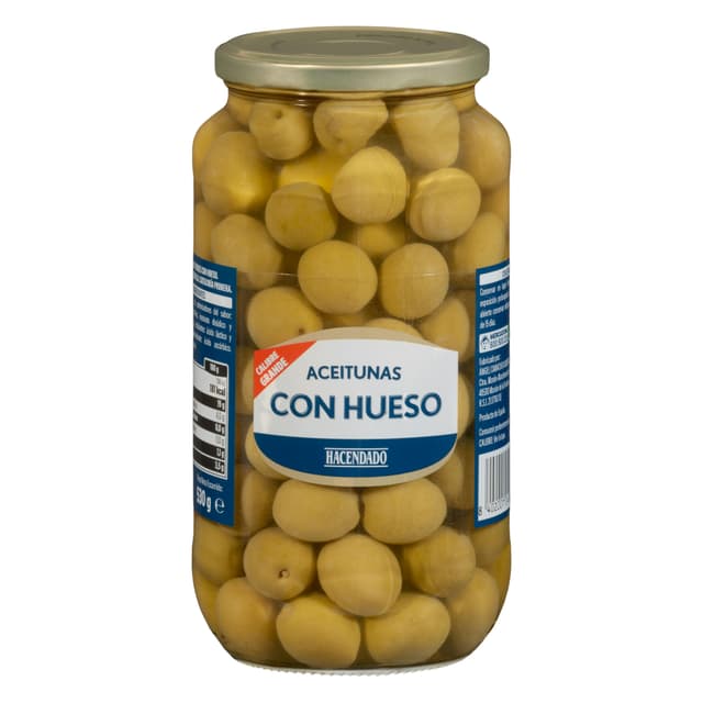 Aceitunas verdes con hueso Hacendado
