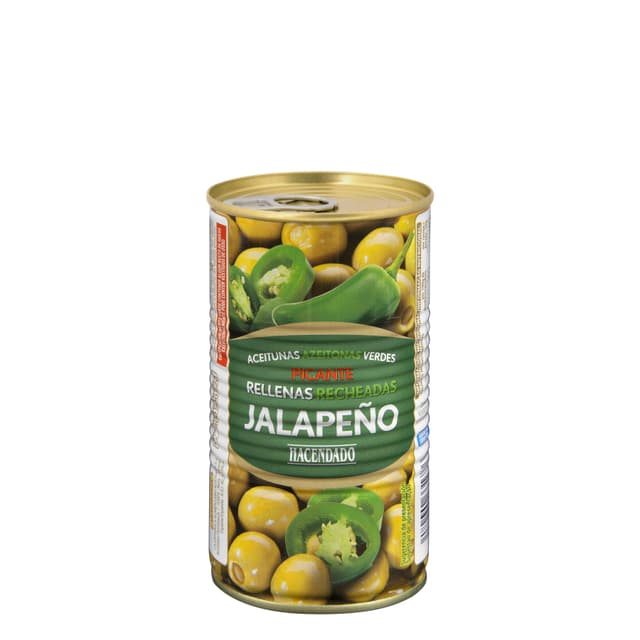 Aceitunas verdes rellenas de jalapeño Hacendado