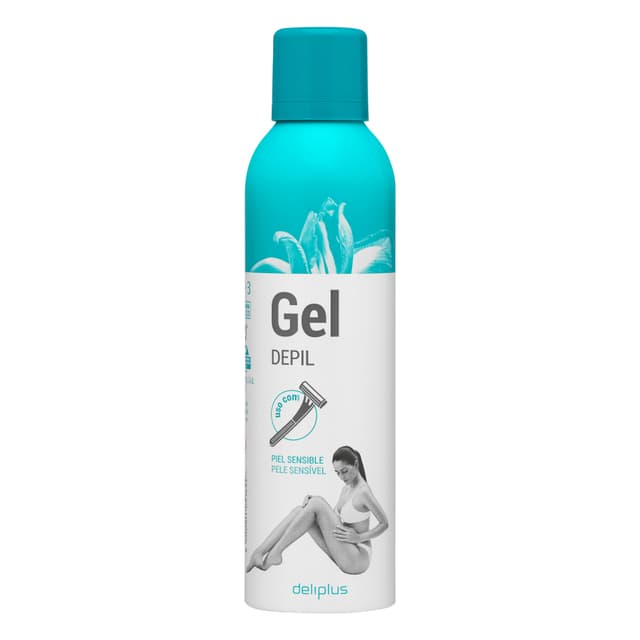 Gel para depilar con cuchilla Deliplus piel sensible